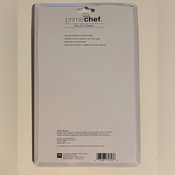 Kitchen Shears Scissors Prime Chef Set of 2 Pull Apart for Cleaning - Picture 2 of 4